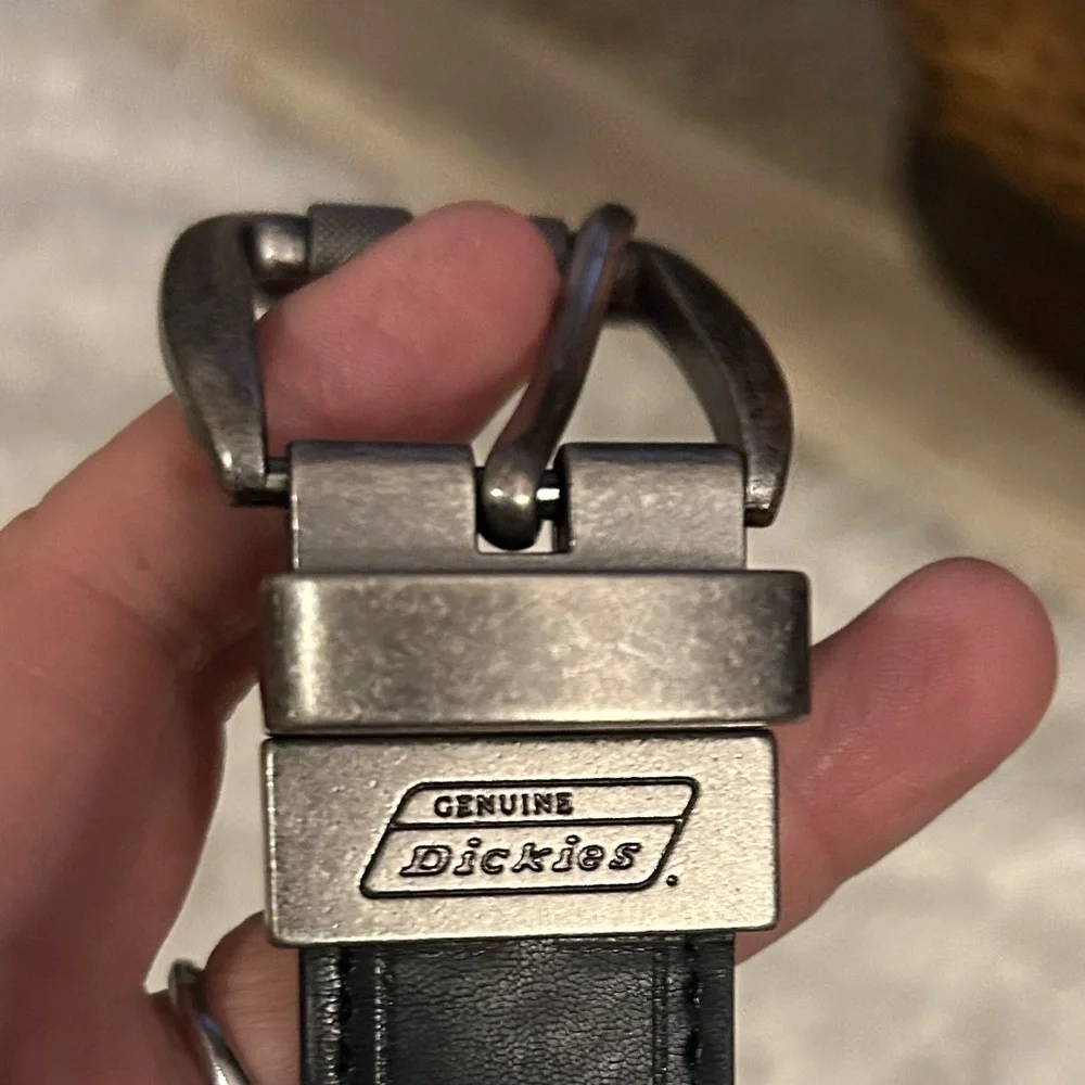 DICKIES Boy's Black brown reversible belt Leather total 29” small